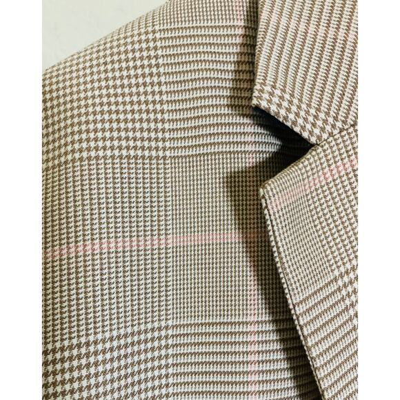 Banana Republic Classic Long & Lean Houndstooth Tailored Blazer Size 12 - Picture 7 of 12